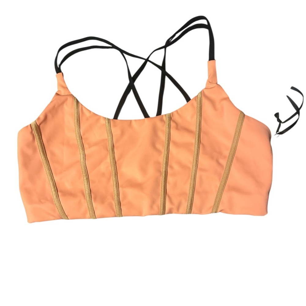 Elegant Strappy Coral Bralette